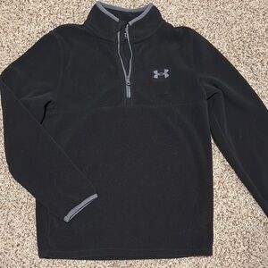 Under Armour Kid’s Size Medium Black Quarter Zip